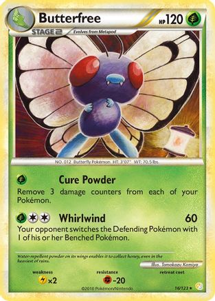 Butterfree 16/123 - HeartGold SoulSilver - Poke-Collect