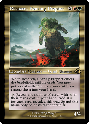 Rosheen, Roaring Prophet (Retro Frame) (MH3-434) - Modern Horizons 3 Foil