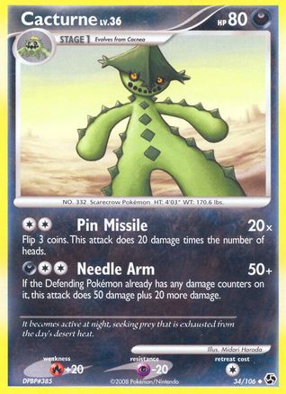 Cacturne 34/106 - Great Encounters - Poke-Collect