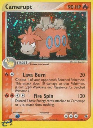 Camerupt 4/109 - Ruby and Sapphire Reverse Holofoil - Poke-Collect