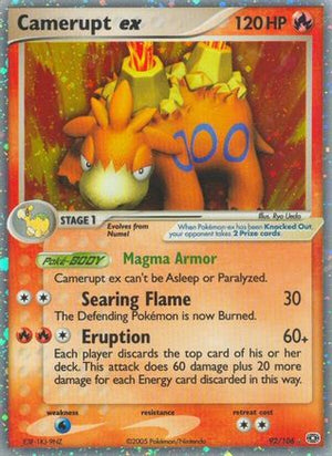 Camerupt ex 92/106 - Emerald Holofoil - Poke-Collect