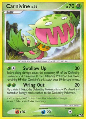 Carnivine 7/17 - POP Series 8 Holofoil - Poke-Collect