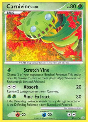 Carnivine 43/127 - Platinum Reverse Holofoil - Poke-Collect