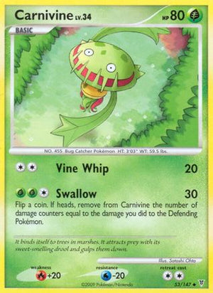 Carnivine 53/147 - Supreme Victors Reverse Holofoil - Poke-Collect