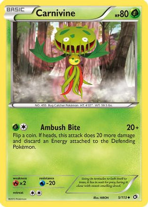 Carnivine 5/113 - Legendary Treasures Reverse Holofoil - Poke-Collect