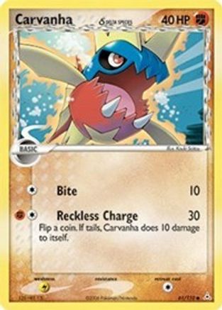 Carvanha (Delta Species) 61/110 - Holon Phantoms Reverse Holofoil - Poke-Collect