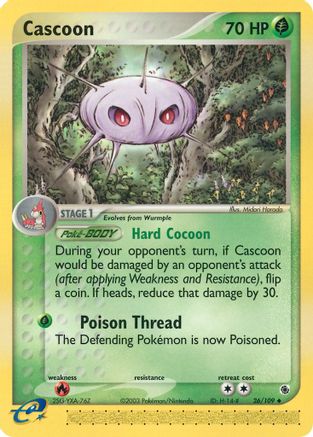 Cascoon 26/109 - Ruby and Sapphire - Poke-Collect