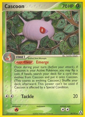 Cascoon 30/92 - Legend Maker Reverse Holofoil - Poke-Collect