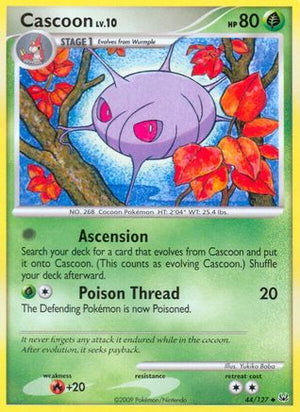Cascoon 44/127 - Platinum Reverse Holofoil - Poke-Collect