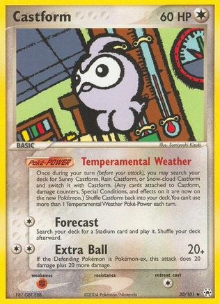 Castform 30/101 - Hidden Legends - Poke-Collect