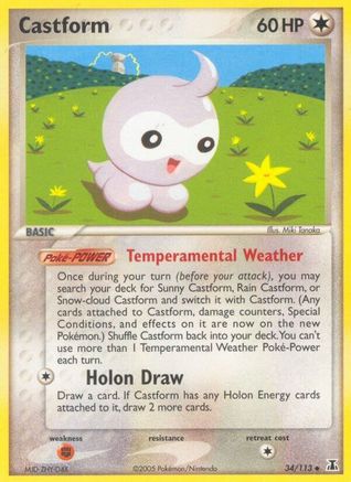 Castform 34/113 - Delta Species - Poke-Collect