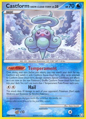 Castform Snow-Cloud Form 50/146 - Legends Awakened Reverse Holofoil - Poke-Collect