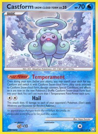 Castform Snow-Cloud Form 50/146 - Legends Awakened Reverse Holofoil - Poke-Collect