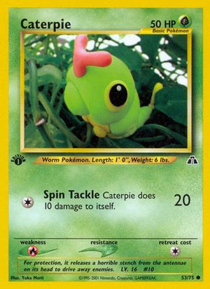 Caterpie 53/75 - Neo Discovery 1st Edition