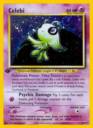 Celebi (3) 3/64 - Neo Revelation 1st Edition Holofoil - Poke-Collect