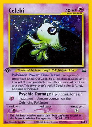 Celebi (3) 3/64 - Neo Revelation 1st Edition Holofoil - Poke-Collect