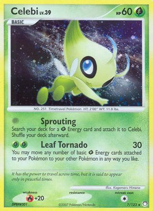 Celebi 7/123 - Mysterious Treasures Reverse Holofoil