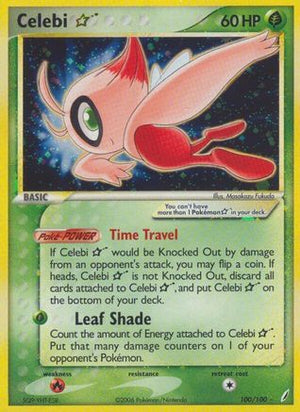 Celebi ★ 100/100 - Crystal Guardians Holofoil