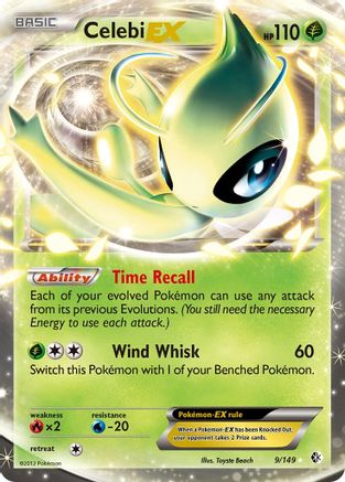 Celebi EX 9/149 - Boundaries Crossed Holofoil - Poke-Collect