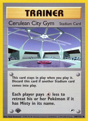 Cerulean City Gym 108/132 - Gym Heroes 1st Edition