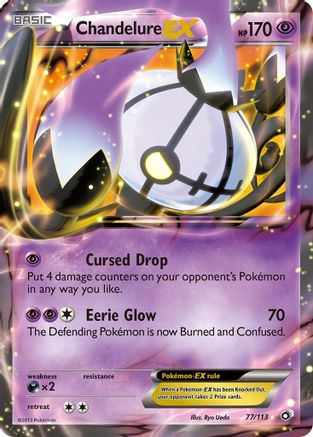 Chandelure EX 77/113 - Legendary Treasures Holofoil - Poke-Collect