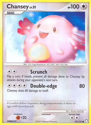 Chansey 76/123 - Mysterious Treasures Reverse Holofoil