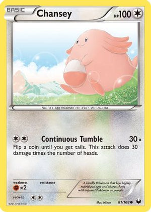 Chansey 81/108 - Dark Explorers Reverse Holofoil