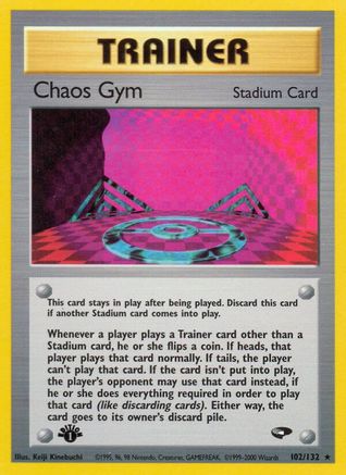 Chaos Gym 102/132 - Gym Challenge 1st Edition - Poke-Collect