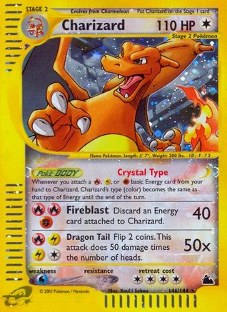 Charizard 146/144 - Skyridge Reverse Holofoil - Poke-Collect
