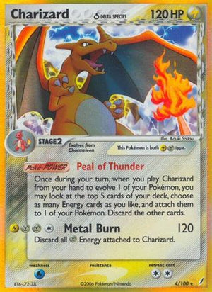 Charizard δ 4/100 - Crystal Guardians Reverse Holofoil - Poke-Collect