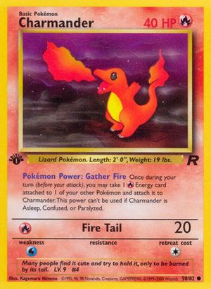 Charmander 50/82 - Team Rocket 1st Edition