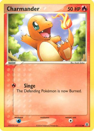 Charmander - 057/112 57/112 - FireRed & LeafGreen Reverse Holofoil - Poke-Collect