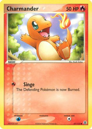 Charmander - 057/112 57/112 - FireRed & LeafGreen Reverse Holofoil - Poke-Collect