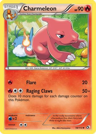 Charmeleon 18/113 - Legendary Treasures Reverse Holofoil - Poke-Collect