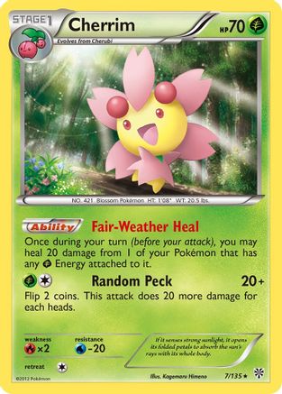 Cherrim 7/135 - Plasma Storm Reverse Holofoil - Poke-Collect