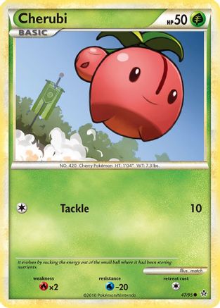 Cherubi 47/95 - Unleashed Reverse Holofoil - Poke-Collect
