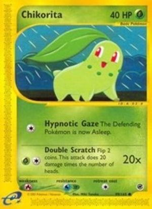 Chikorita 99/165 - Expedition Base Set Reverse Holofoil