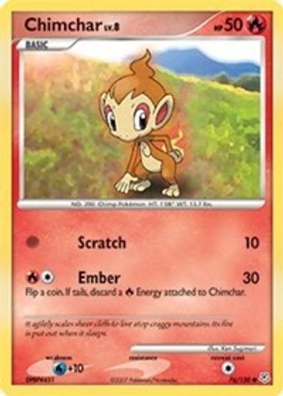 Chimchar 76/130 - Diamond and Pearl - Poke-Collect