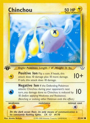 Chinchou 42/64 - Neo Revelation 1st Edition - Poke-Collect