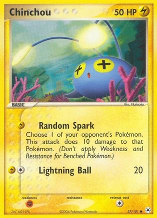 Chinchou - 57/101 57/101 - Hidden Legends - Poke-Collect