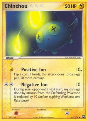 Chinchou 49/108 - Power Keepers Reverse Holofoil