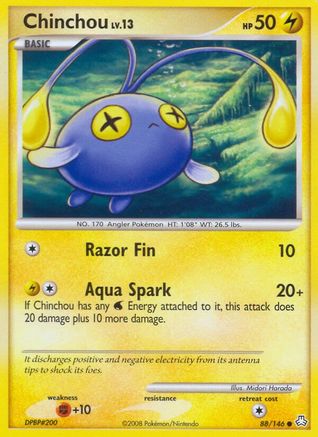 Chinchou (88) 88/146 - Legends Awakened Reverse Holofoil - Poke-Collect