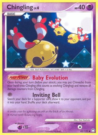 Chingling 42/123 - Mysterious Treasures Reverse Holofoil - Poke-Collect