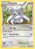 Cinccino 89/114 - Black and White Reverse Holofoil - Poke-Collect