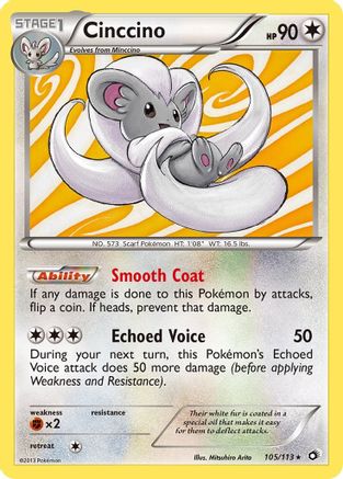 Cinccino 105/113 - Legendary Treasures Holofoil - Poke-Collect