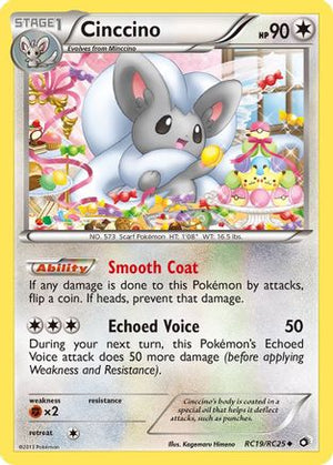 Cinccino RC19/113 - Legendary Treasures Radiant Collection Holofoil - Poke-Collect