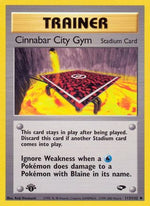 Cinnabar City Gym 113/132 - Gym Challenge 1st Edition - Poke-Collect