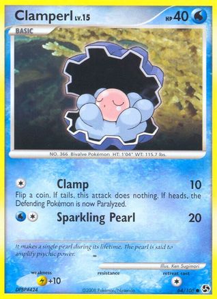 Clamperl 64/106 - Great Encounters - Poke-Collect