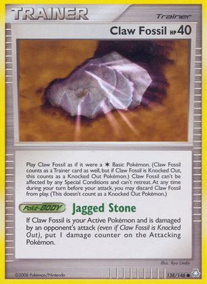 Claw Fossil 138/146 - Legends Awakened Reverse Holofoil