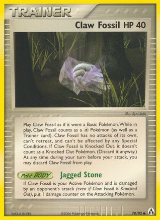Claw Fossil 78/92 - Legend Maker - Poke-Collect